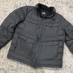 The North Face Men's Charcoal Puffer Jacket